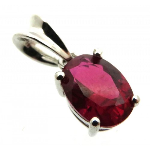 Siberian Ruby Quartz Sterling Silver Pendant 09